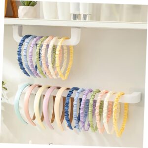 FUNOMOCYA 2pcs Hand Towel Bathroom Towel Bar Towel Holder for Bathroom Wall Towel Bars for Bathroom Wall Towel Bar Towel Hanger for Bathroom Single Shot Bath Towel White