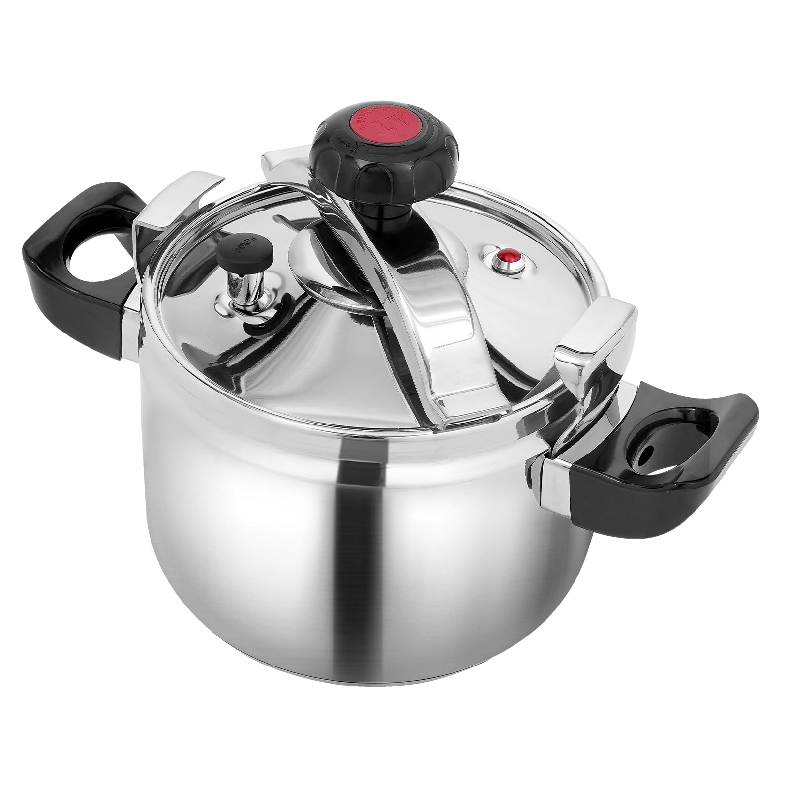 7L/6.35 Qt Pressure Pot, Pressure Cooker, 201 Stainless Steel Pressure Pot, Suitable for Open Fire, Induction Stove, Electric Stove, and Gas Stove