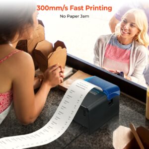 MUNBYN WiFi Receipt Printer with USB Port, 80mm POS Printer, Thermal Pinter Works with Square Mac Windows Chromebook Linux Cash Drawer, Do Not Support Paypal Zettle Shopify Vagaro Kyte Bluetooth