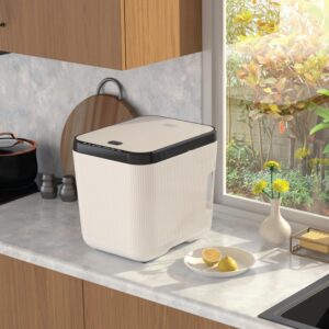 Home Zone Living Electric Composter for Kitchen, Helps Turn Food Waste Into Pre-Compost, Features Auto-Cleaning Cycle, Large Capacity 3 Liters Size