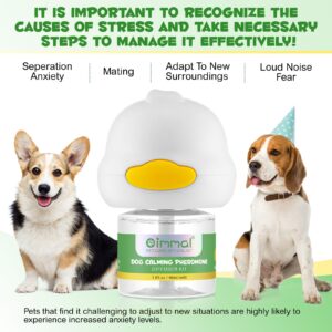 ALIVO Calming Diffuser for Dogs, Dog Calming Plug Diffuser - Dog Calming Pheromone Starter Kit Helps Ruduce Anxious, Anti-Stress & Comforts Dogs, Pet Supplies Relaxants & Anxiety Relief - 48ml