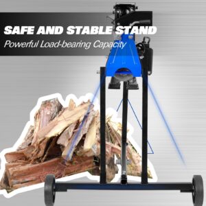 BILT HARD Electric Log Splitter 6.5 Ton with Stand, Wood Splitter Electric Powered 15 Amp Motor with Hydraulic Ram, Firewood Splitting Machine, Horizontal