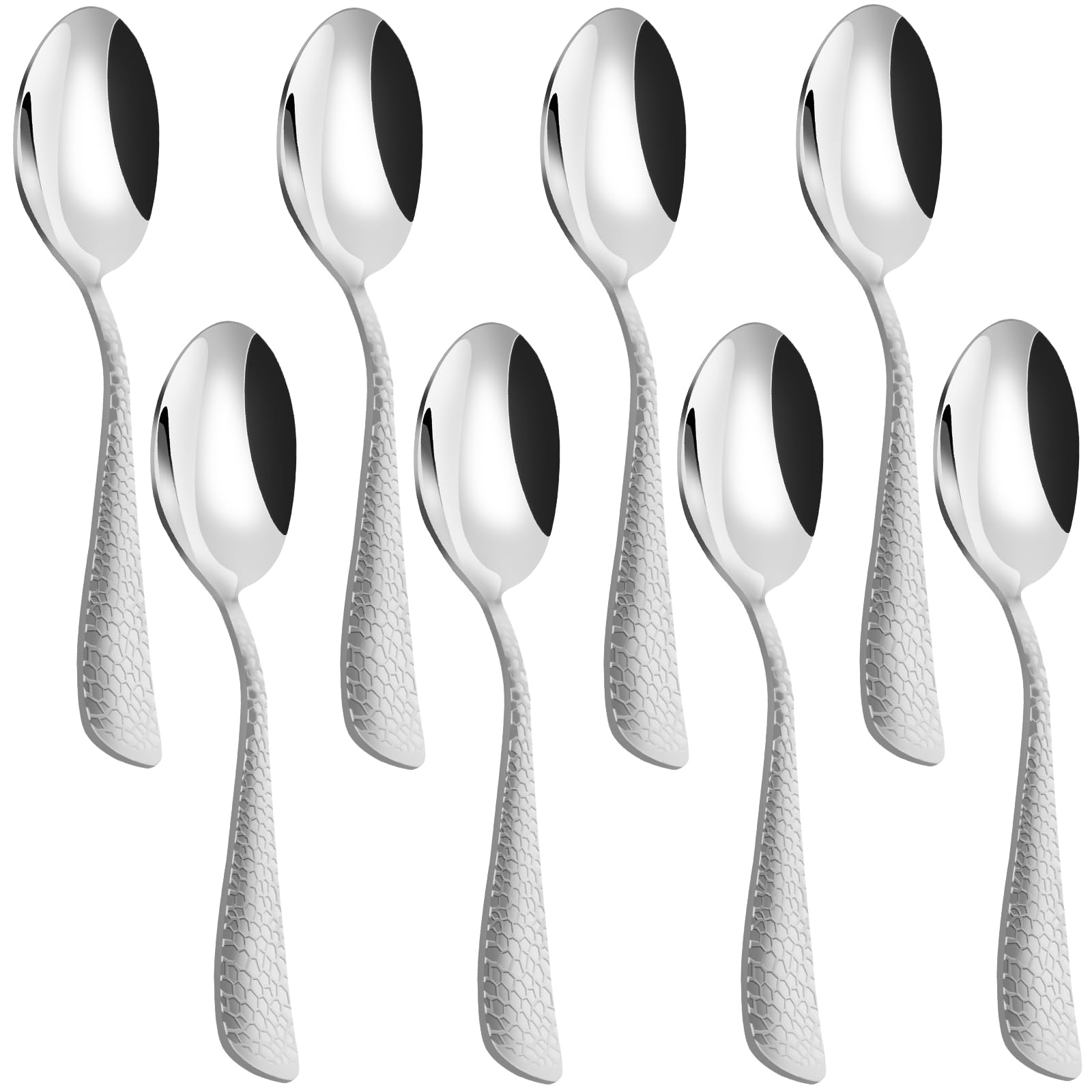 HANSGO Demitasse Espresso Spoons, Mini Coffee Spoons, Stainless Steel Small Spoons for Dessert Appetizer Coffee, 5.5 Inch 8PCS