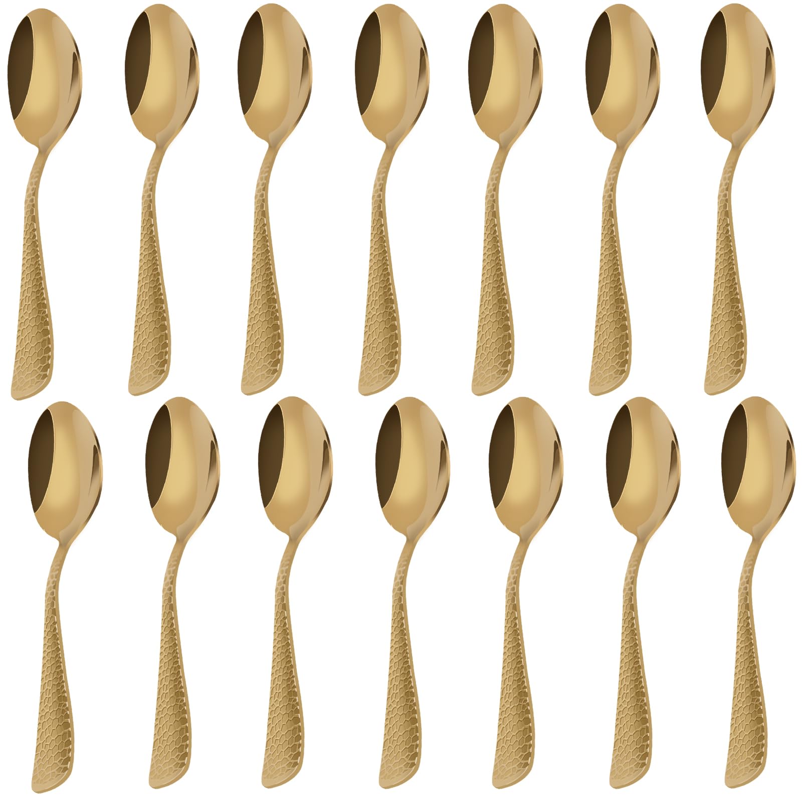 HANSGO Demitasse Espresso Spoons Set, Mini Coffee Spoons, Stainless Steel Small Spoons for Dessert Appetizer Coffee Tea, 5.5 Inch 14PCS