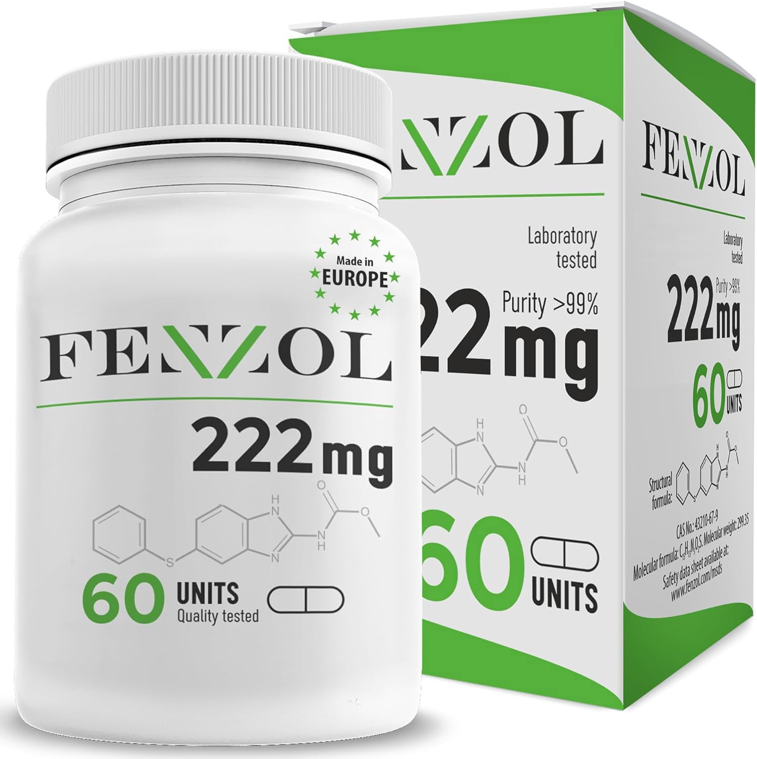 FENZOL | Fen 222 | mg | 60 ct | Purity >99%