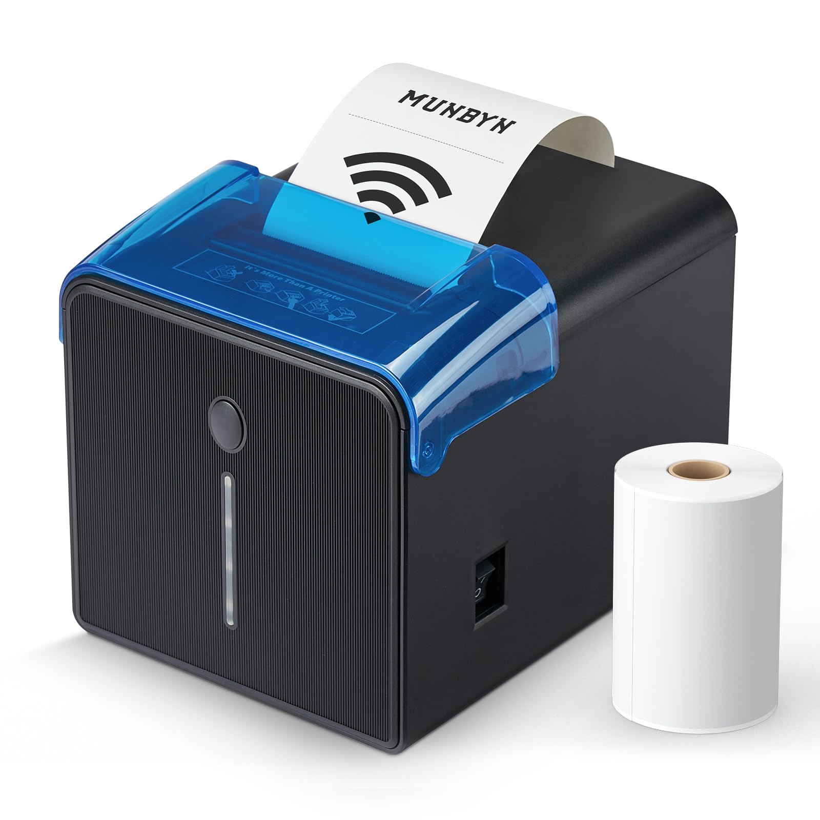 MUNBYN WiFi Receipt Printer with USB Port, 80mm POS Printer, Thermal Pinter Works with Square Mac Windows Chromebook Linux Cash Drawer, Do Not Support Paypal Zettle Shopify Vagaro Kyte Bluetooth