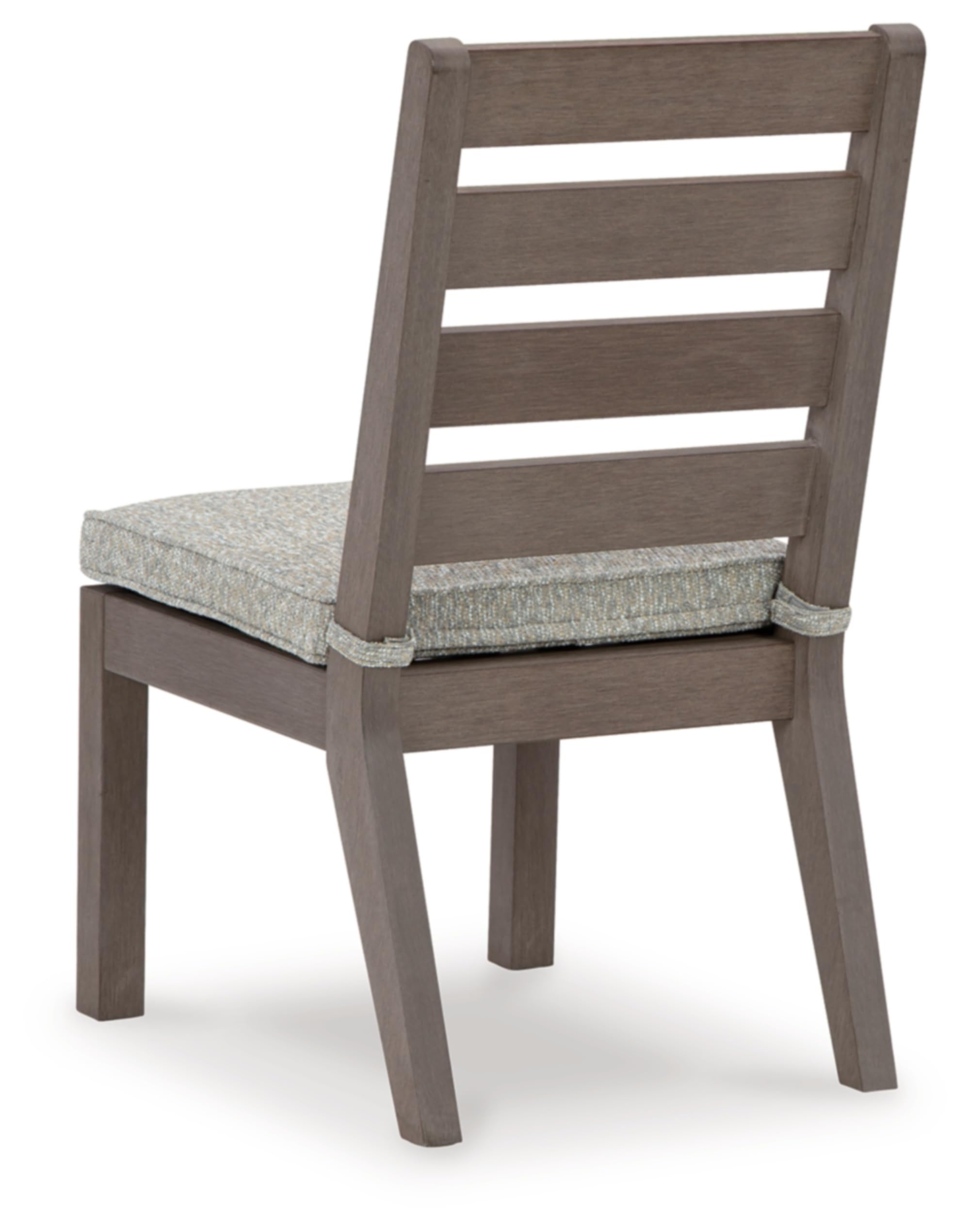 Signature Design by Ashley Hillside Barn Outdoor Dining Chair, Set of 2, 20" W x 27" D x 37" H, Light Brown & Light Gray