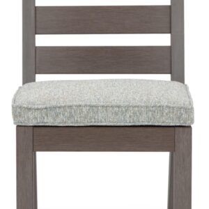 Signature Design by Ashley Hillside Barn Outdoor Dining Chair, Set of 2, 20" W x 27" D x 37" H, Light Brown & Light Gray