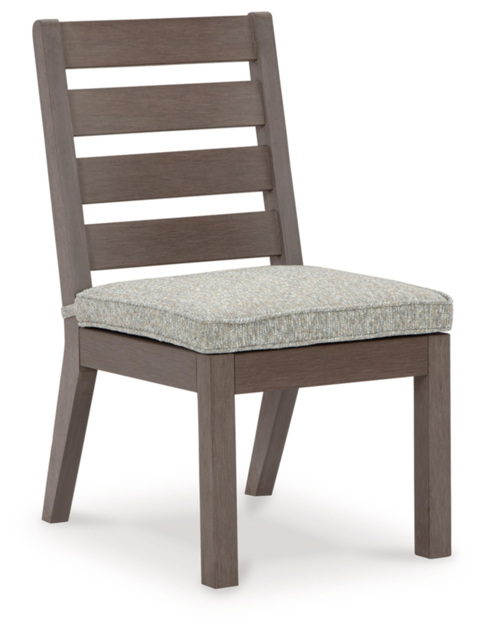 Signature Design by Ashley Hillside Barn Outdoor Dining Chair, Set of 2, 20" W x 27" D x 37" H, Light Brown & Light Gray