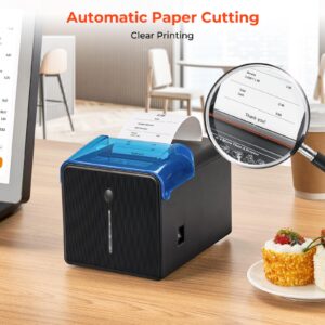 MUNBYN WiFi Receipt Printer with USB Port, 80mm POS Printer, Thermal Pinter Works with Square Mac Windows Chromebook Linux Cash Drawer, Do Not Support Paypal Zettle Shopify Vagaro Kyte Bluetooth