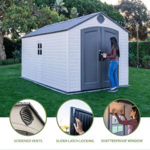 Lifetime Outdoor Storage Shed, 8 x 15 Foot