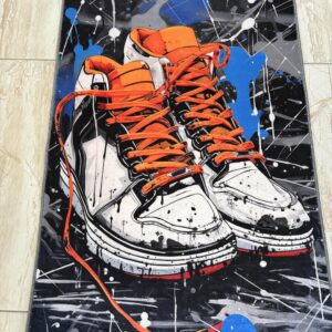 Generic Sneakers Graffiti Rug, Sneakers Rug, Sneakers Area Rug, Graffiti Area Rug, Sport Rug, Teen Room Rug, Sneaker Rug, Sneaker Area Rug RS1052ID.0 2x3 ft = 60x90 cm