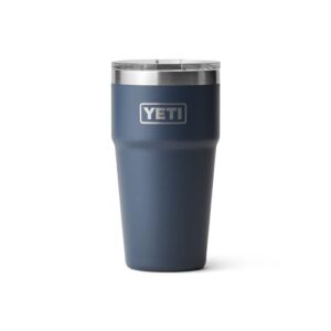 YETI Rambler 20 oz Stackable Tumbler, Stainless Steel, Vacuum Insulated with MagSlider Lid, Navy