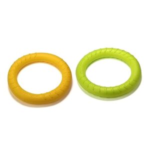 FOMIYES 2pcs Toys Pet Ring Toy Dog Ring Eva Dog Chew Toy Dog Dental Care Ring Puppies