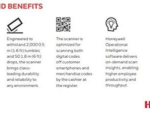 Kestronics Honeywell 1950GSR-2USB 2D Barcode Scanner with USB Cable, Black (Renewed)