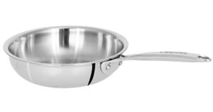 cristel castel'pro mini frying pan, 5" diameter, 3-ply construction, safe for all hobs + induction