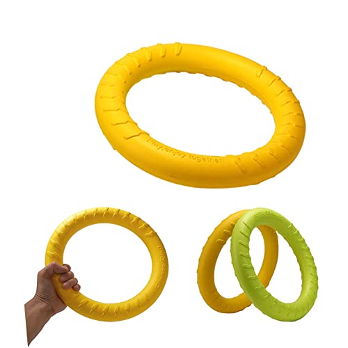 FOMIYES 2pcs Toys Pet Ring Toy Dog Ring Eva Dog Chew Toy Dog Dental Care Ring Puppies