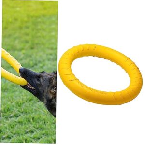 FOMIYES 2pcs Toys Pet Ring Toy Dog Ring Eva Dog Chew Toy Dog Dental Care Ring Puppies