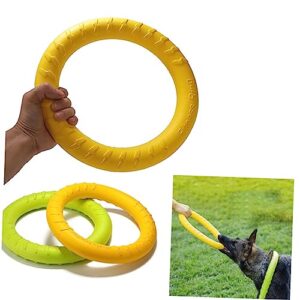 FOMIYES 2pcs Toys Pet Ring Toy Dog Ring Eva Dog Chew Toy Dog Dental Care Ring Puppies