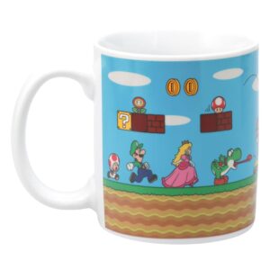 Paladone Super Mario Level Heat Changing Coffee Mug - Licensed Nintendo Merchandise - Gift for Gamers, Nerds, Nintendo Mario Fans, Men, and Retro Game Enthusiasts - 10 Ounces