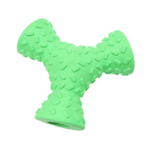 FOMIYES 1pc 3 Dog Toy Food Dispensing Toy Bumps on Surface Toy Three Holes Toy Safe Toy Toys Rubber Pet Toy Puzzle Feeders for Dogs 3 Holes Dog Chew Toy Dog Tooth Cleaning Toy Bite Toy Dog