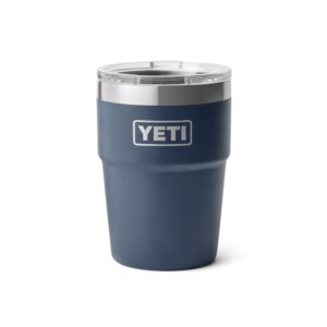 YETI Rambler 16 oz Stackable Tumbler, Vacuum Insulated, Stainless Steel with MagSlider Lid, Navy