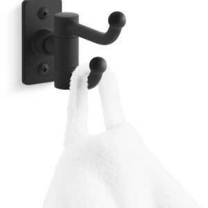 Kohler K35927-SN Castia by Studio McGee Double Hook Robe Hook Vibrant Polished Nickel