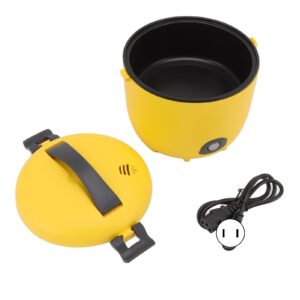 3 Cups Small Rice Cookers, 2L Portable Mini Rice Cooker for 2-3 People, Tiny Electric Grain Cooker for Home Dormitory,Yellow (US)