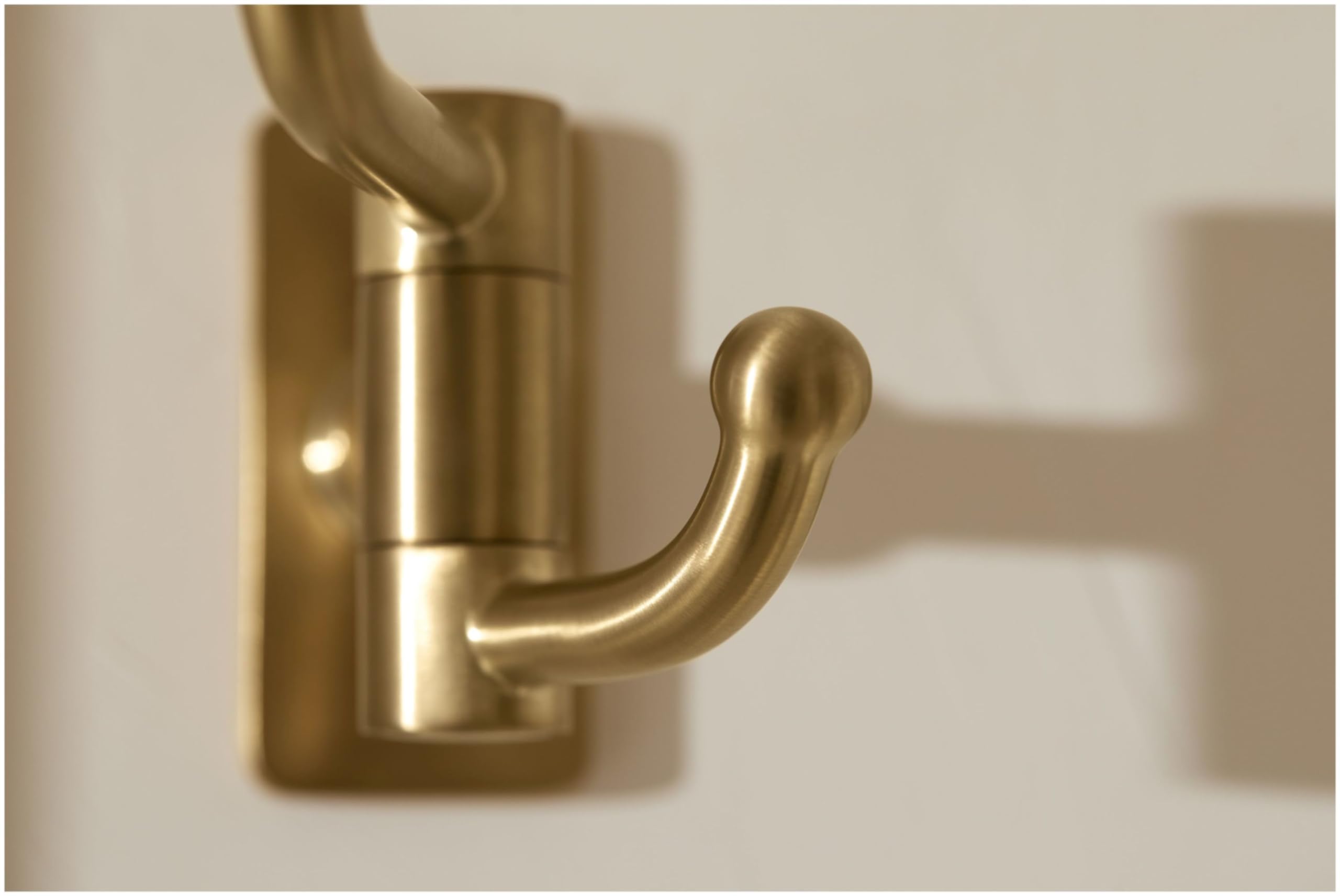 Kohler K35927-SN Castia by Studio McGee Double Hook Robe Hook Vibrant Polished Nickel