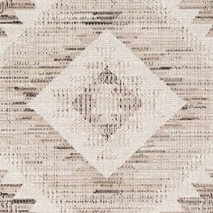 BoutiqueRugs Smoketown Traditional Area Rug - Tan, Black, White - 7'10" x 10'2"