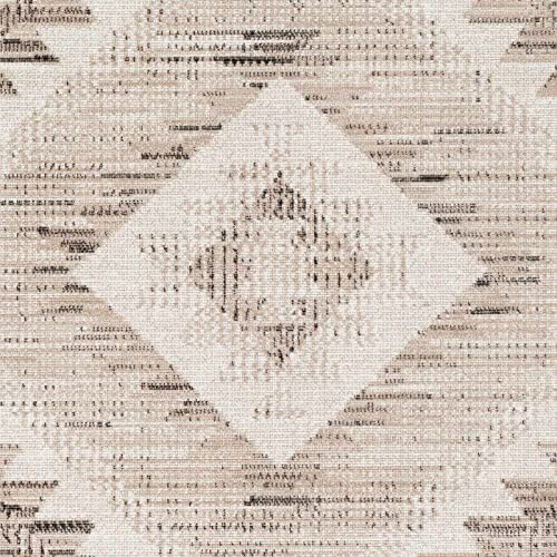 BoutiqueRugs Smoketown Traditional Area Rug - Tan, Black, White - 7'10" x 10'2"