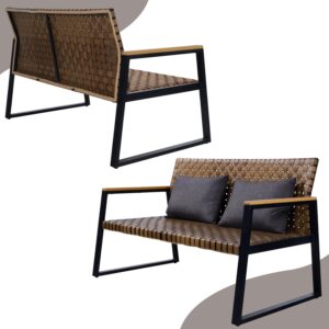 ENSTVER Outdoor Rattan Loveseat