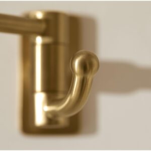 Kohler K35927-SN Castia by Studio McGee Double Hook Robe Hook Vibrant Polished Nickel