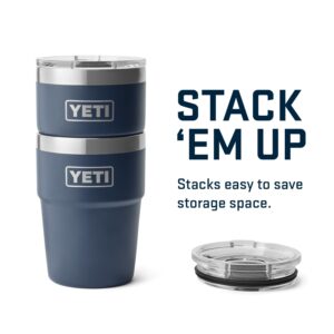 YETI Rambler 16 oz Stackable Tumbler, Vacuum Insulated, Stainless Steel with MagSlider Lid, Navy