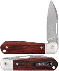 case xx wr pocket knife, highbanks - smooth rosewood itemnumber 42229 - (highbanks cpm20cv) length closed: 4 inches