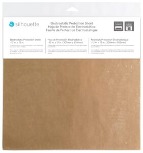 silhouette electrostatic protection sheet - for use with 12 inch curio 2 and cameo 5 electrostatic mat