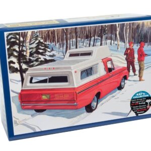 Skill 2 Model Kit 1963 F-100 Camper Pickup Truck 3-in-1 Kit 1/25 Scale Model by AMT AMT1412