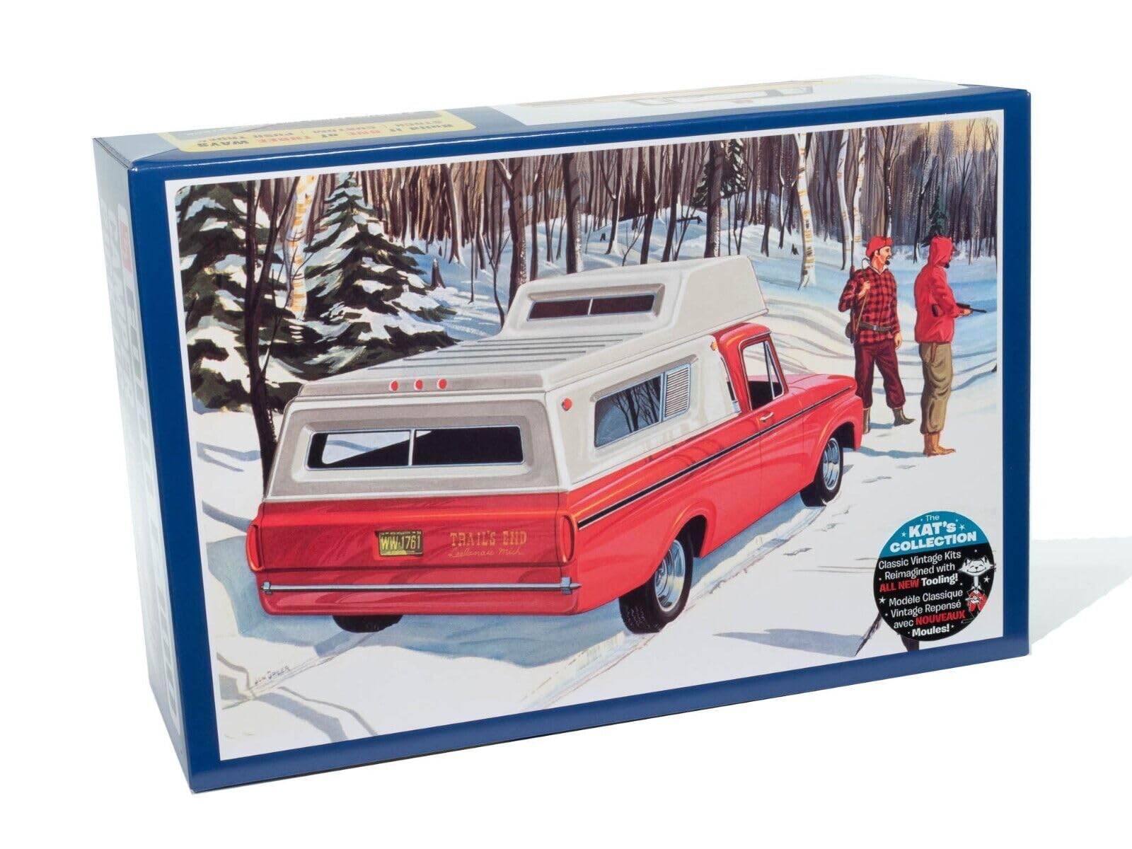 Skill 2 Model Kit 1963 F-100 Camper Pickup Truck 3-in-1 Kit 1/25 Scale Model by AMT AMT1412