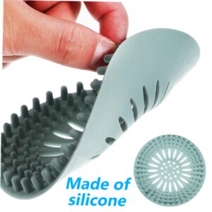 Homoyoyo Kitchen Sink 4pcs Flat Cover Silicone Catchers Strainers Kit Kitchen Stoppers Bath Sink Drain Hair Shower Plugs