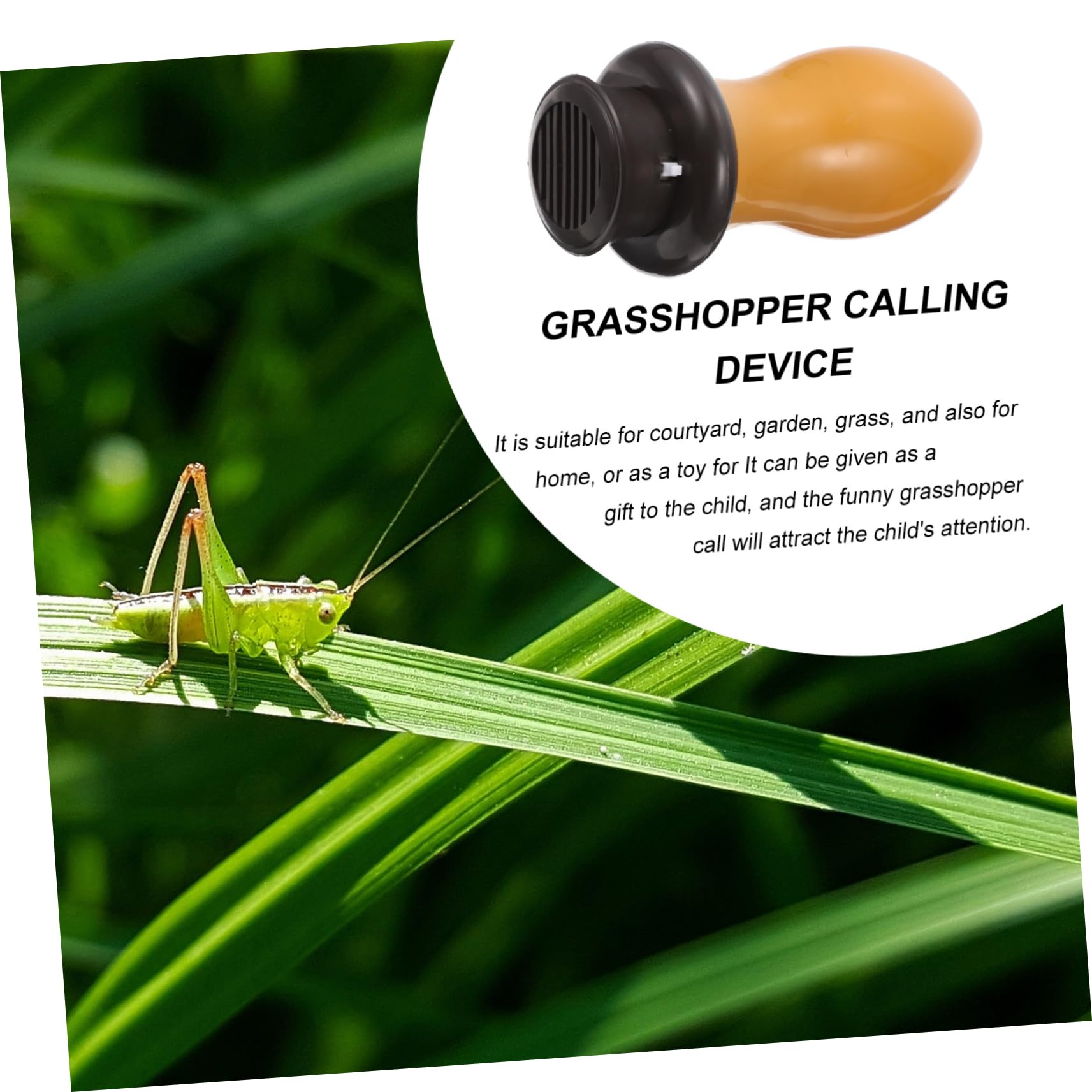 1pc Caller Yard Supply Garden Sound Simulator Insect Sound Imitating Toy Call Simulator Insect Calling Plaything Yard Decoration Insect Calling Device Yard Sound Toy