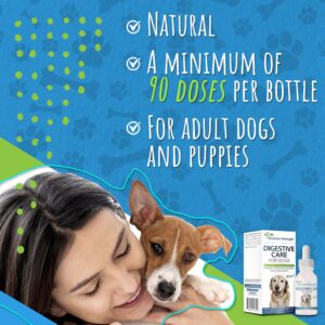 Nutrition Strength Digestive Care for Dogs, Natural Constipation Relief for Dogs and Puppies & Support for Diarrhea, Bloating, Bad Breath, Vomiting, Lack of Appetite, 60 Milliliters