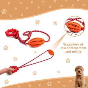 Wagably Interactive Dog Chew Toy with Rope for Aggressive Chewers - Tugging and Tossing - Puppy Training - Dispenses Treats and Food - Toothbrush for Pet Teeth Cleaning - Encourages Mental Stimulation