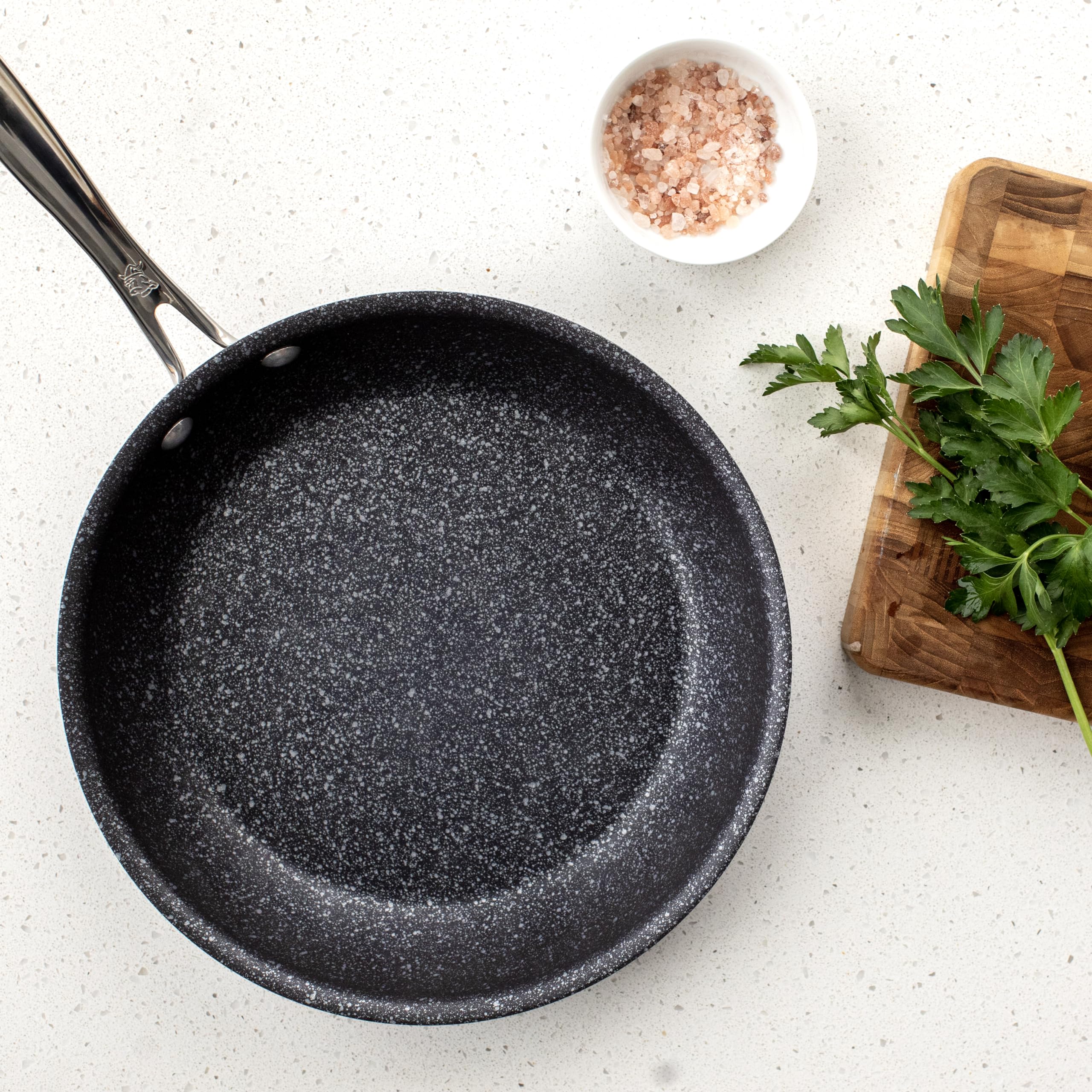 Nordic Ware Basalt Aluminum Saute Skillet, 10-Inch, Ceramic Coating