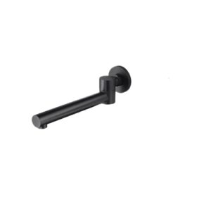 Kitchen Tap Bathroom Basin Faucet Tap, Mixer Swivel Spout Accessories Wall Mounted Water Outlet Black Grey Brass Bathtub Faucet Bibcock (Color : Nero, Size : 1), Vessel Basin Faucet