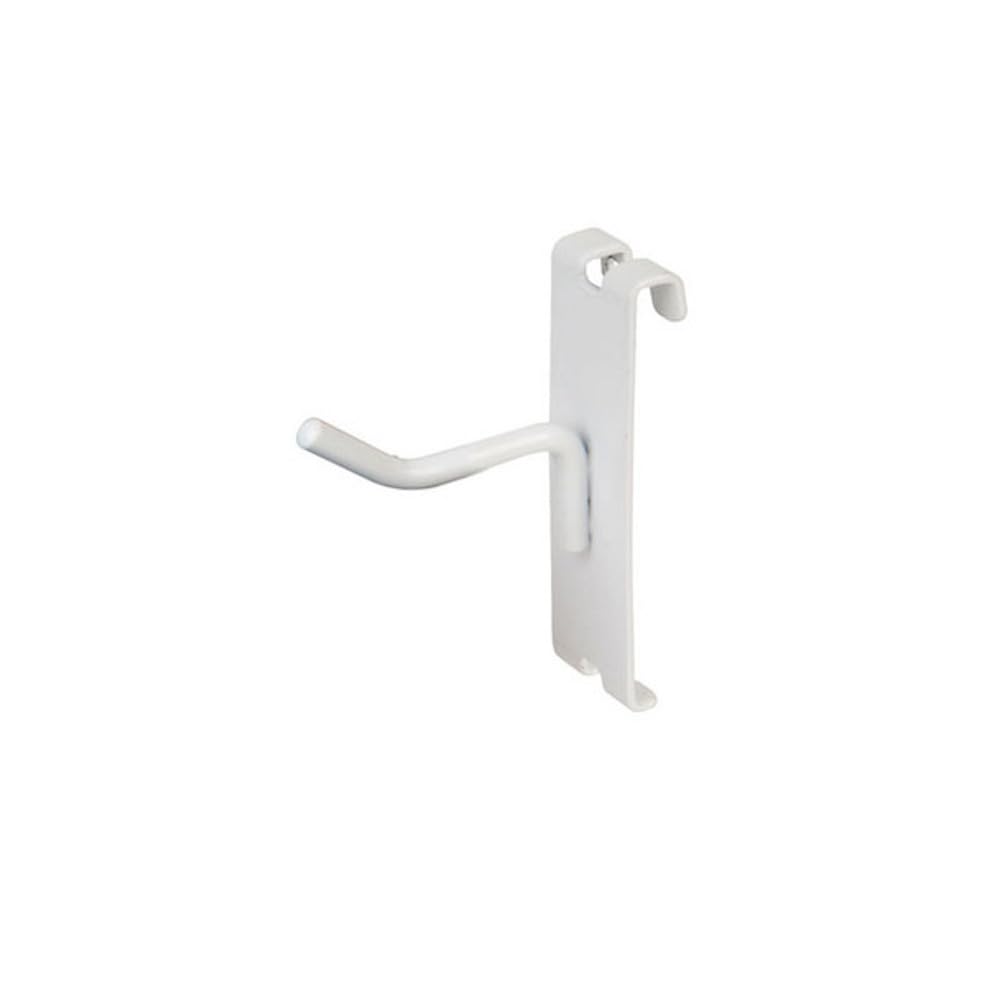 Only Garment Racks 2" Gridwall Hooks for Grid Panel Displays - 50 Pcs Box - 1/4" Dia Wire - Heavy Duty - White Color