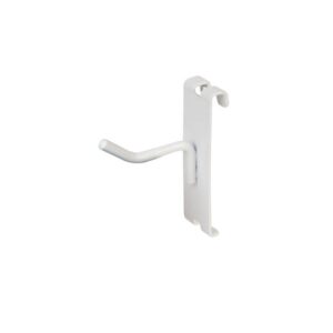 only garment racks 2" gridwall hooks for grid panel displays - 25 pcs box - 1/4" dia wire - heavy duty - white color