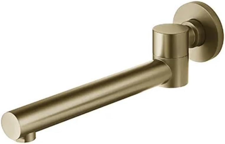 Kitchen Tap Bathroom Basin Faucet Tap, Mixer Swivel Spout Accessories Wall Mounted Water Outlet Black Grey Brass Bathtub Faucet Bibcock (Color : Nero, Size : 1), Vessel Basin Faucet