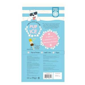 SPOT Pup Ice- Ready to Freeze at Home Dog Treats-Edible Chews for Medium Breed Dogs & Puppies with Real Chicken to Keep Your Pup Cool Year Round, Rocket Lollies Banana and Chocolate Flavor, 2pcs