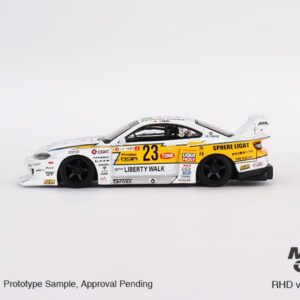 True Scale Miniatures Model Car Compatible with Nissan S15 Silvia LB-Super Silhouette #23 2022 Goodwood Festival of Speed Limited Edition 1/64 Diecast Model Car MGT00618, Purple