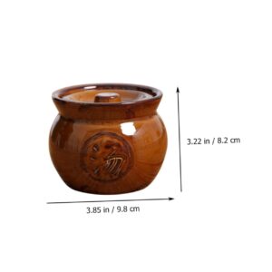 2pcs Soup Cup Household Soup Pot Ceramic Soup Pot Home Soup Pot Soup Pot with Lid Stewing Crock Soup Stew Pot Ceramic Stockpot Cooking Pot Soup Ceramic Pot Soup Maker Stock Pot